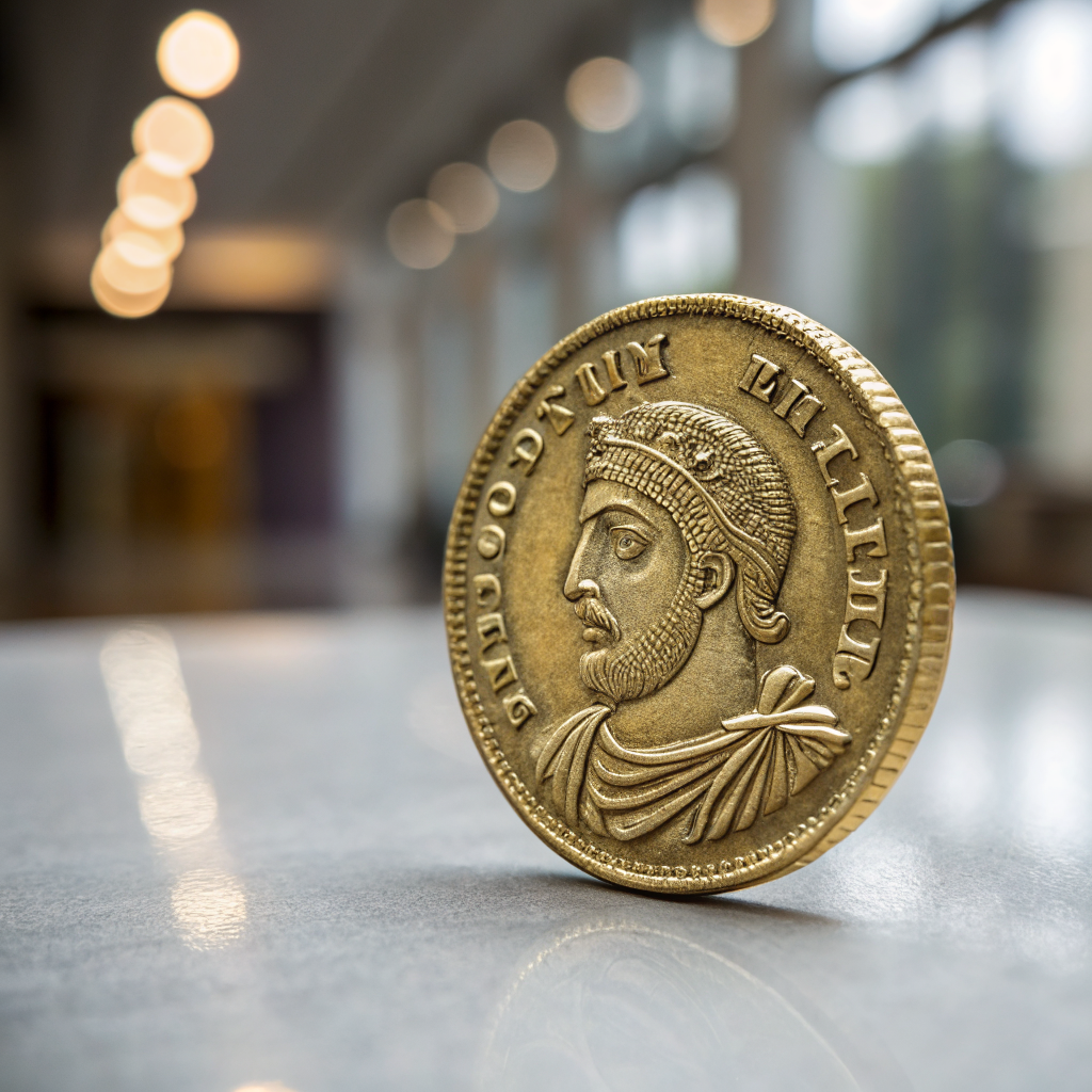 Gold Solidus of Justinian I - PCGS MS 64